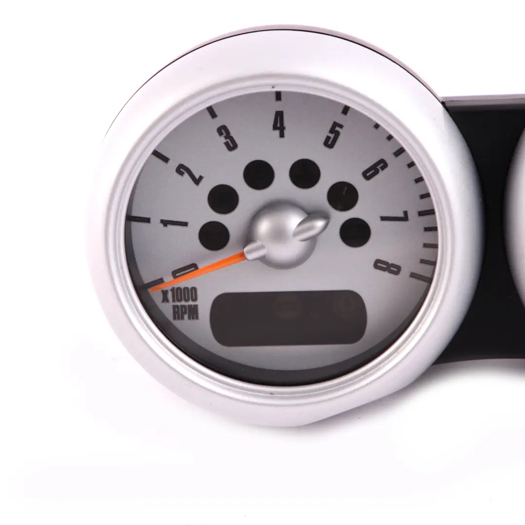 Clock Counter Speedo Dual Rev Silver to Mini Cooper One R50 R53 Twin with Part number 6932516 Mini Cooper One R50 R53 Twin Clock Counter Speedo Dual Rev Silver - SKU rhd-6932516 - Part number 6932516