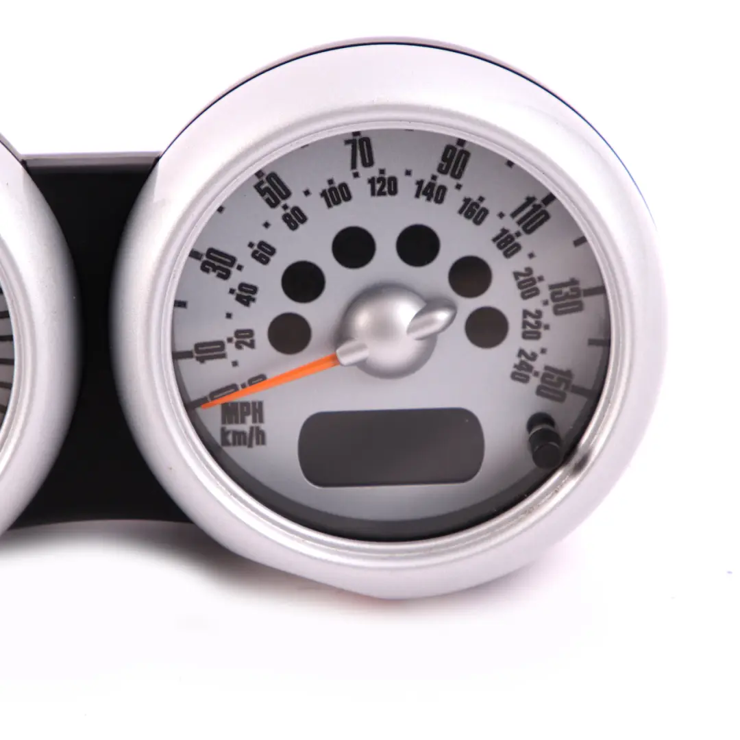 Clock Counter Speedo Dual Rev Silver to Mini Cooper One R50 R53 Twin with Part number 6932516 Mini Cooper One R50 R53 Twin Clock Counter Speedo Dual Rev Silver - SKU rhd-6932516 - Part number 6932516