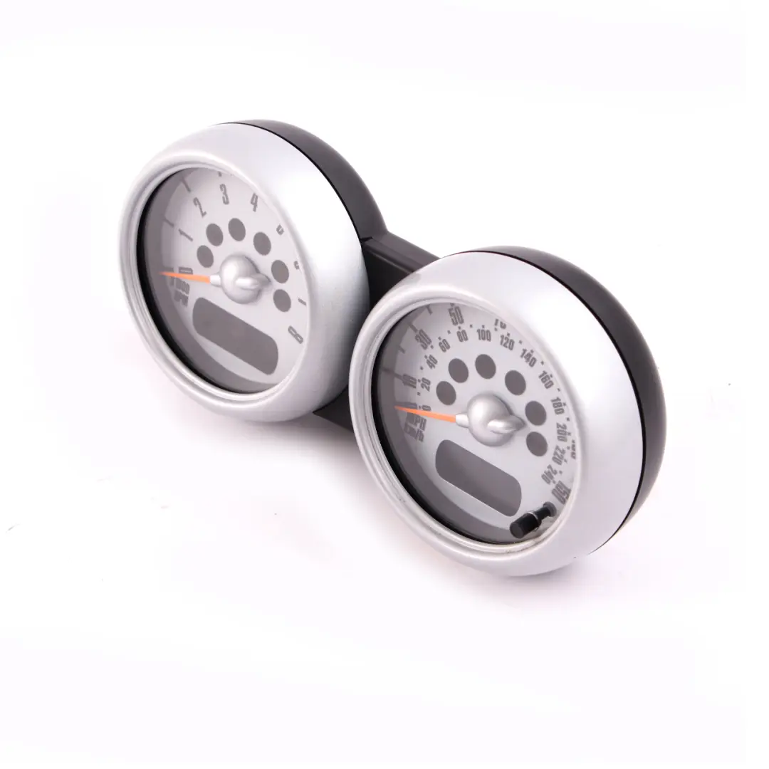 Mini Cooper One R50 R53 Twin Clock Counter Speedo Dual Rev Silver - SKU rhd-6932516 - Part number 6932516