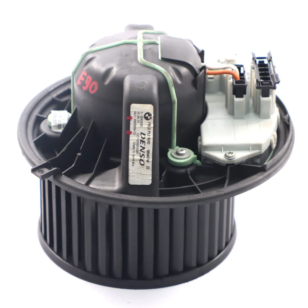 Heater Fan Blower Unit Motor to BMW E81 E87 E90 E91 E92 E93 with Part number 6933664 BMW E81 E87 E90 E91 E92 E93 Heater Fan Blower Unit Motor - SKU rhd-6933664 - Part number 6933664