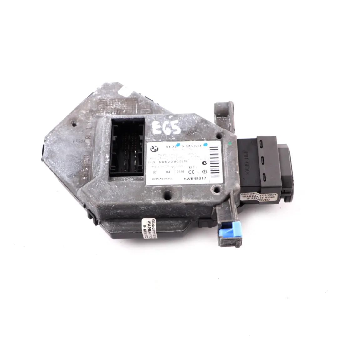BMW E65 Ignition Start Stop Switch Lock Barrel Control Unit Module - SKU rhd-6935611 - Part number 6935611
