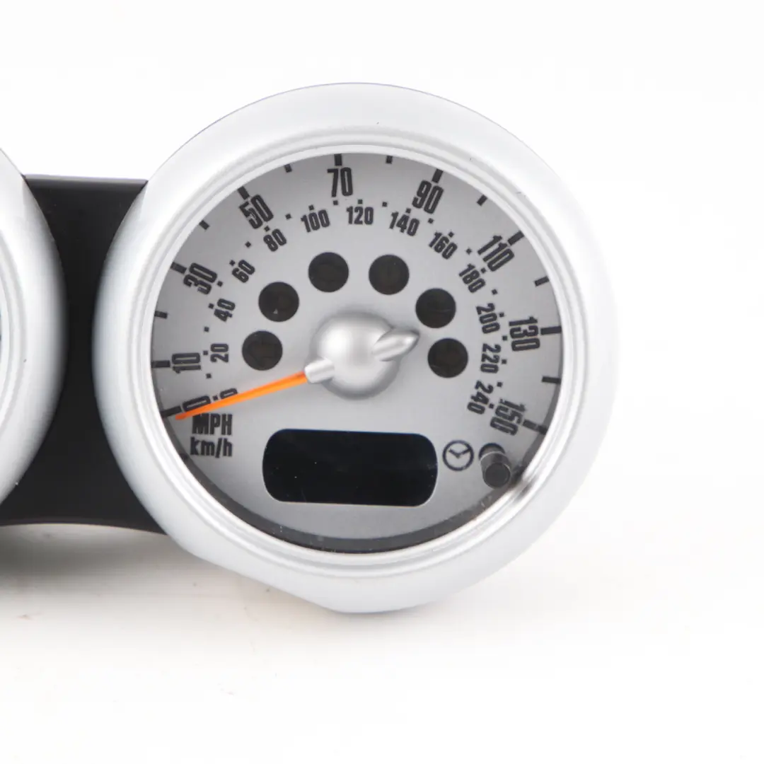 Speedo Meter Mini Cooper One R50 R53 Twin Clock Counter Cluster Silver to with Part number 6936296 Speedo Meter Mini Cooper One R50 R53 Twin Clock Counter Cluster Silver - SKU rhd-6936296 - Part number 6936296