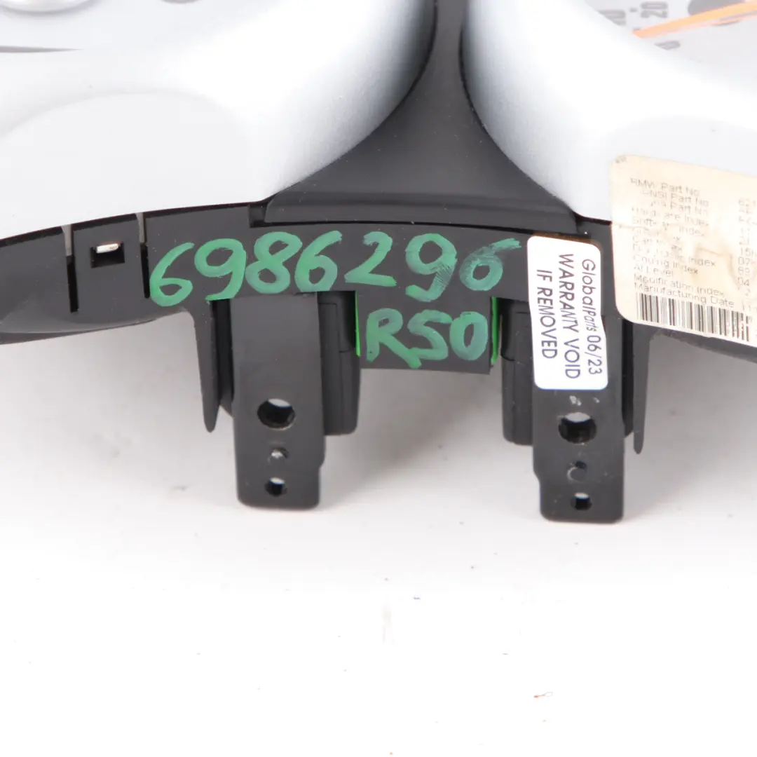  Speedo Meter Mini Cooper One R50 R53 Twin Clock Counter Cluster Silver - SKU rhd-6936296 - Part number 6936296