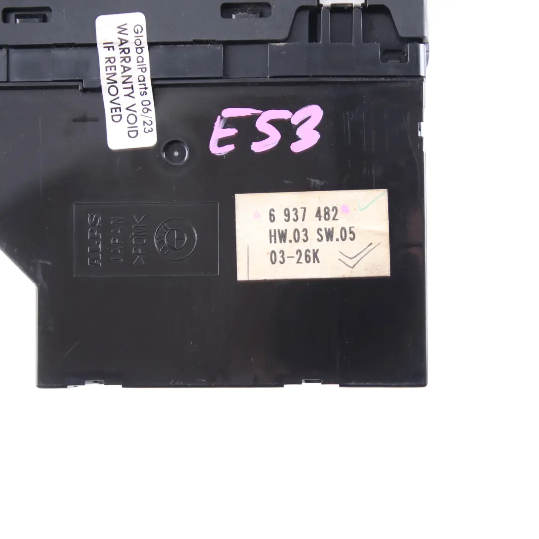 Window Lifter Switch Mirror Control Unit Panel Driver's Side to BMW X5 E53 with Part number 6937482 BMW X5 E53 Window Lifter Switch Mirror Control Unit Panel Driver's Side - SKU rhd-6937482 - Part number 6937482