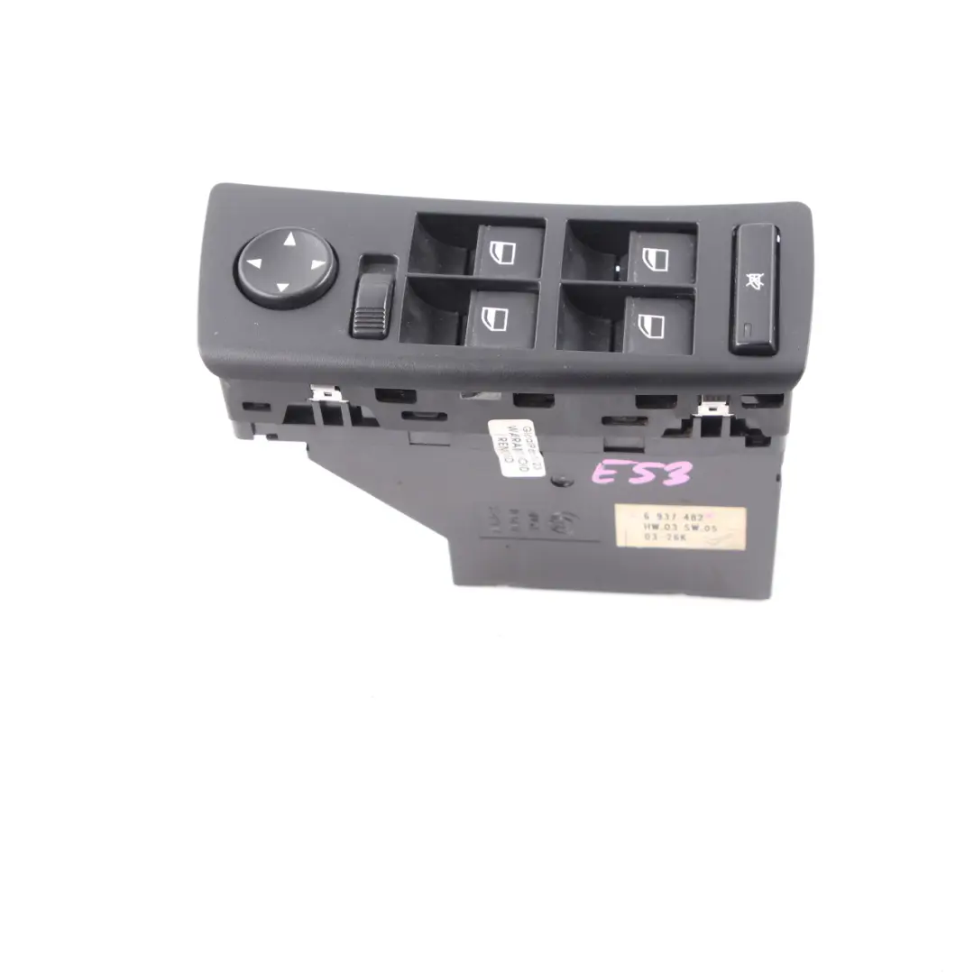 BMW X5 E53 Window Lifter Switch Mirror Control Unit Panel Driver's Side - SKU rhd-6937482 - Part number 6937482
