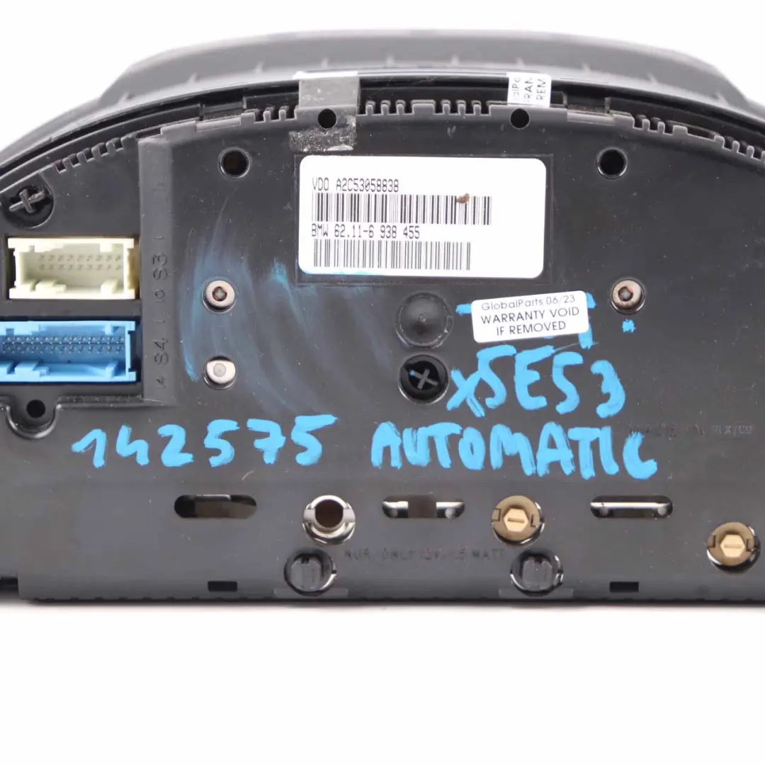 BMW X5 E53 M57 M57N 3.0d Instrument Cluster Speedo Clocks Automatic - SKU rhd-6938455-1 - Part number 6938455
