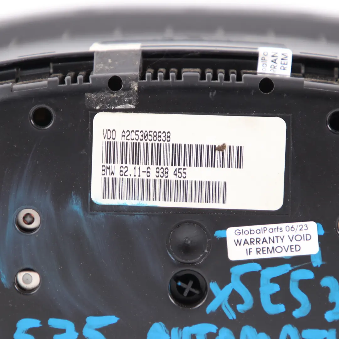 BMW X5 E53 M57 M57N 3.0d Instrument Cluster Speedo Clocks Diesel - SKU rhd-6938455 - Part number 6938455