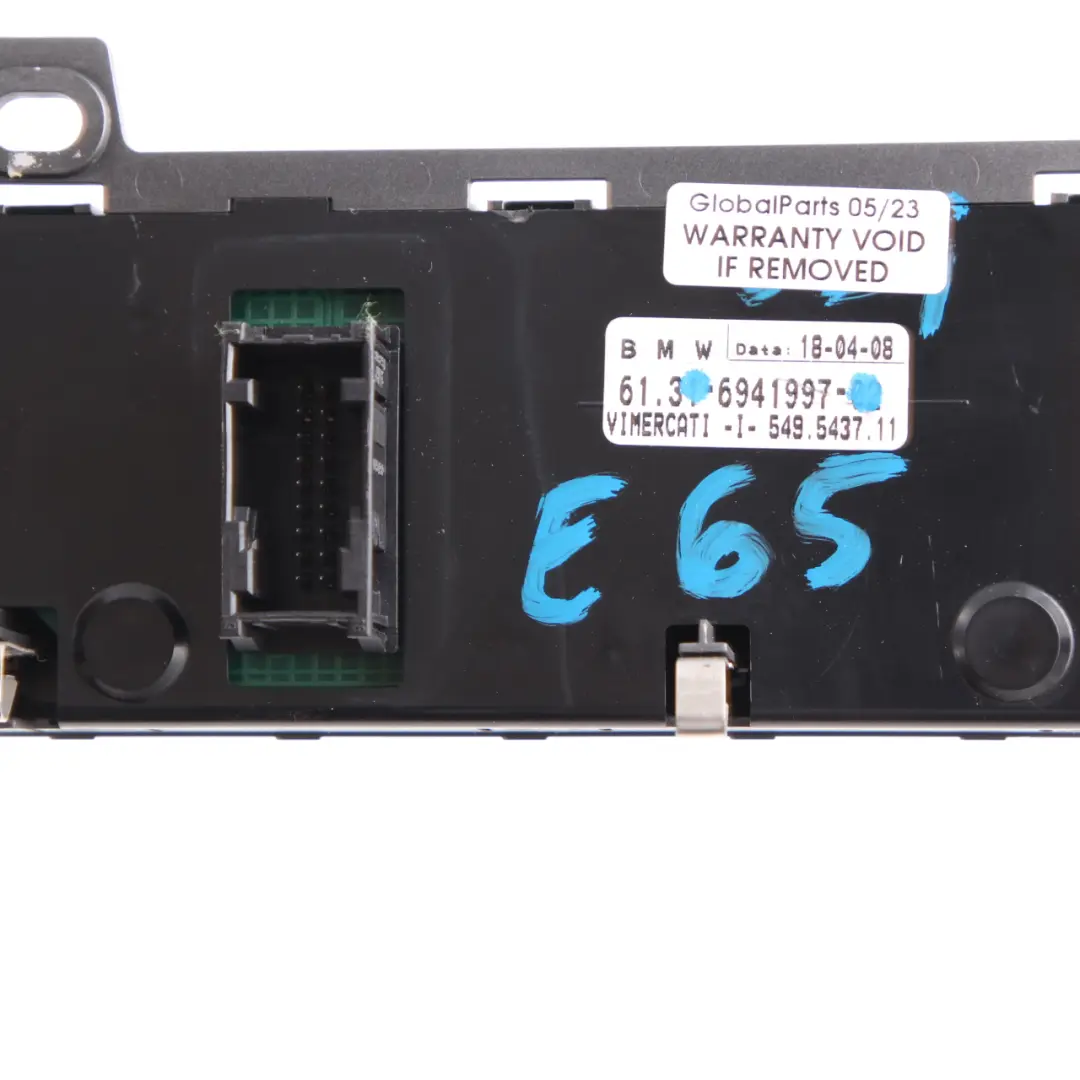 Headlight Control Element Light Switch Grey to BMW E65 E66 with Part number 6941997 BMW E65 E66 Headlight Control Element Light Switch Grey - SKU rhd-6941997 - Part number 6941997