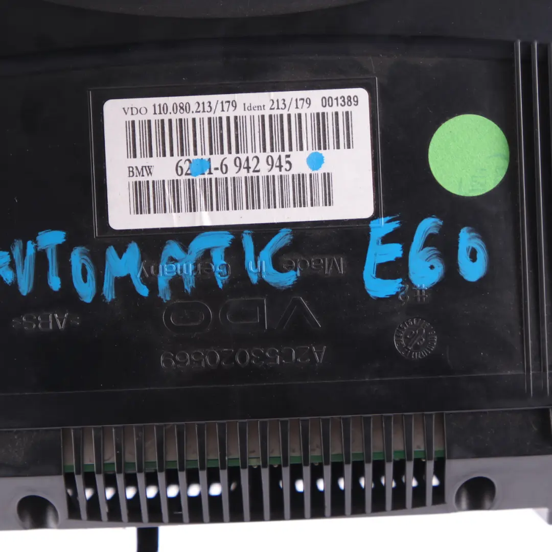 Instrument Cluster Speedo Clocks Automatic Diesel 6942945 to BMW E60 E61 with Part number 6983154 BMW E60 E61 Instrument Cluster Speedo Clocks Automatic Diesel 6942945 - SKU rhd-6942945 - Part number 6983154