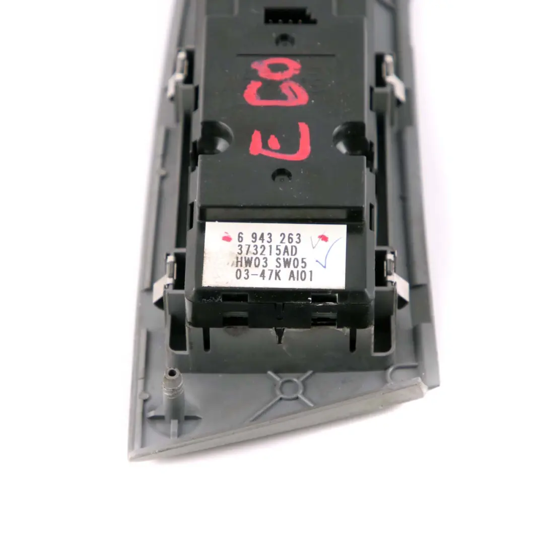 Switch Window Lifter Driver's Side Grey 6943263 to BMW 5 Series E60 E61 with Part number 6927643 BMW 5 Series E60 E61 Switch Window Lifter Driver's Side Grey 6943263 - SKU rhd-6943263 - Part number 6927643