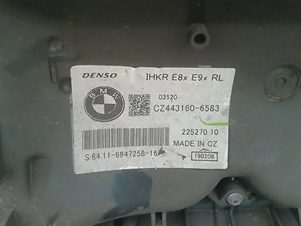 Heater Radiator Matrix Unit Complete to BMW 1 3 Series e81 e87 e90 with Part number 64116947258 BMW 1 3 Series e81 e87 e90 Heater Radiator Matrix Unit Complete - SKU rhd-6947258 - Part number 64116947258