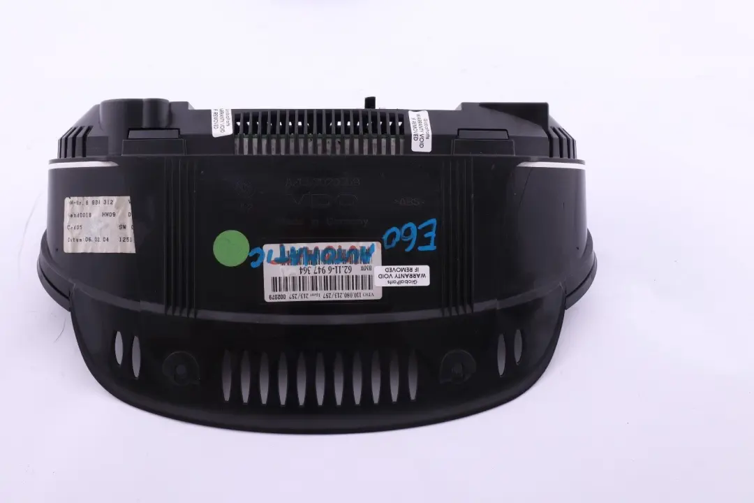 BMW 5 Series E60 E61 Instrument Cluster Speedo Clocks Diesel Automatic - SKU rhd-6947364 - Part number 6947364