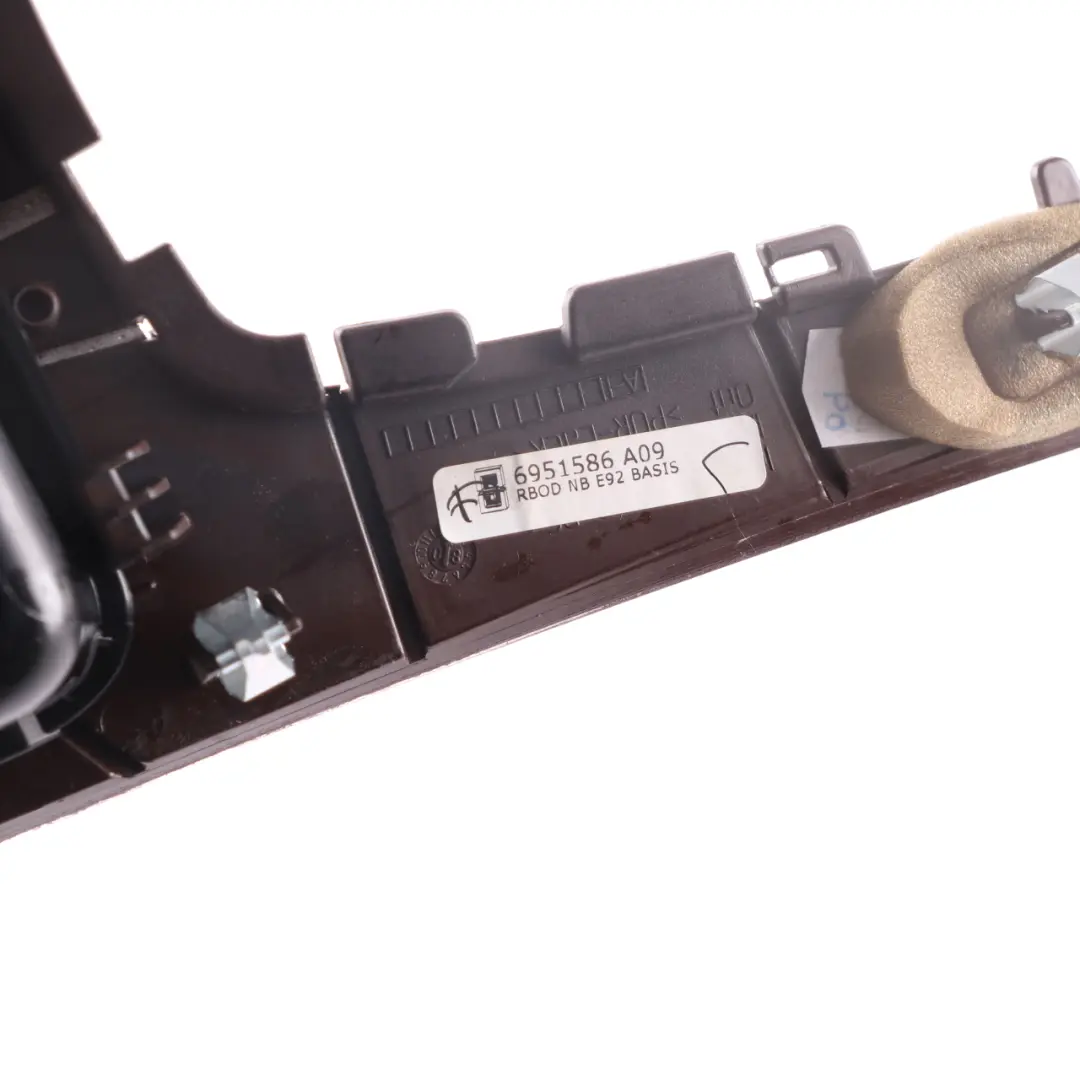 Centre Console Decor Cover Storage Wood Nutwood Nussbaumwurzel to BMW 3 Series E92 with Part number 6951587 BMW 3 Series E92 Centre Console Decor Cover Storage Wood Nutwood Nussbaumwurzel - SKU rhd-6951587 - Part number 6951587