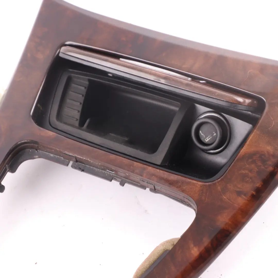 Centre Console Decor Cover Storage Wood Nutwood Nussbaumwurzel to BMW 3 Series E92 with Part number 6951587 BMW 3 Series E92 Centre Console Decor Cover Storage Wood Nutwood Nussbaumwurzel - SKU rhd-6951587 - Part number 6951587