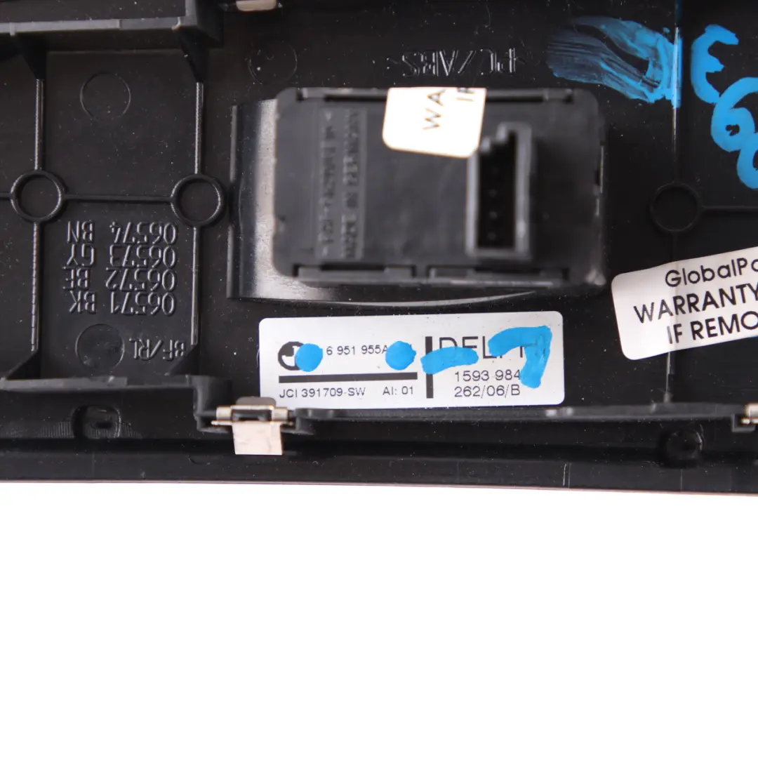 Switch Window Lifter Passenger's Side Left N/S Black 1 to BMW E60 E61 with Part number 6951955 BMW E60 E61 Switch Window Lifter Passenger's Side Left N/S Black 1 - SKU rhd-6951955-1 - Part number 6951955