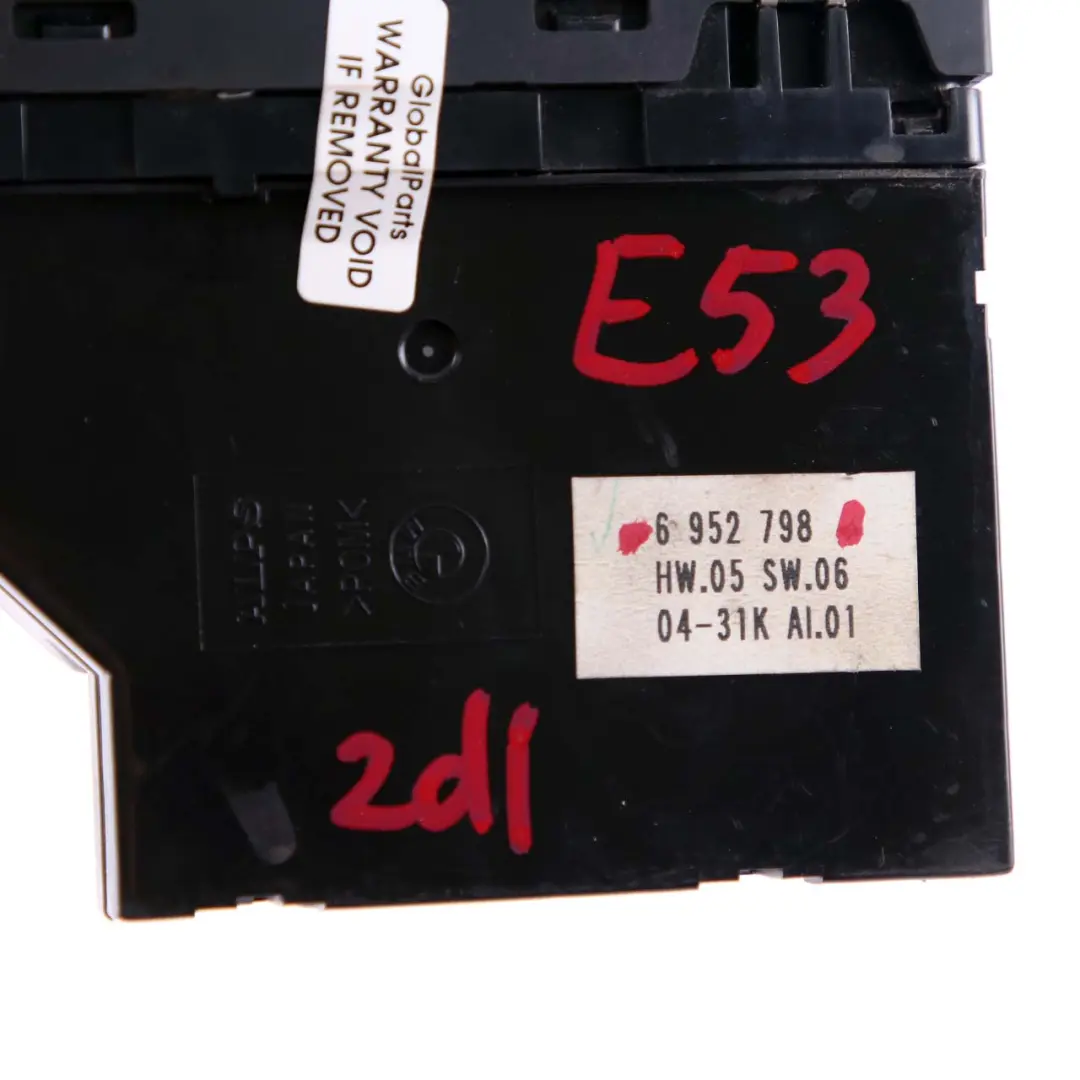 BMW X5 E53 Window Lifter Switch Driver Door Right Control Unit O/S - SKU rhd-6952798 - Part number 6952798