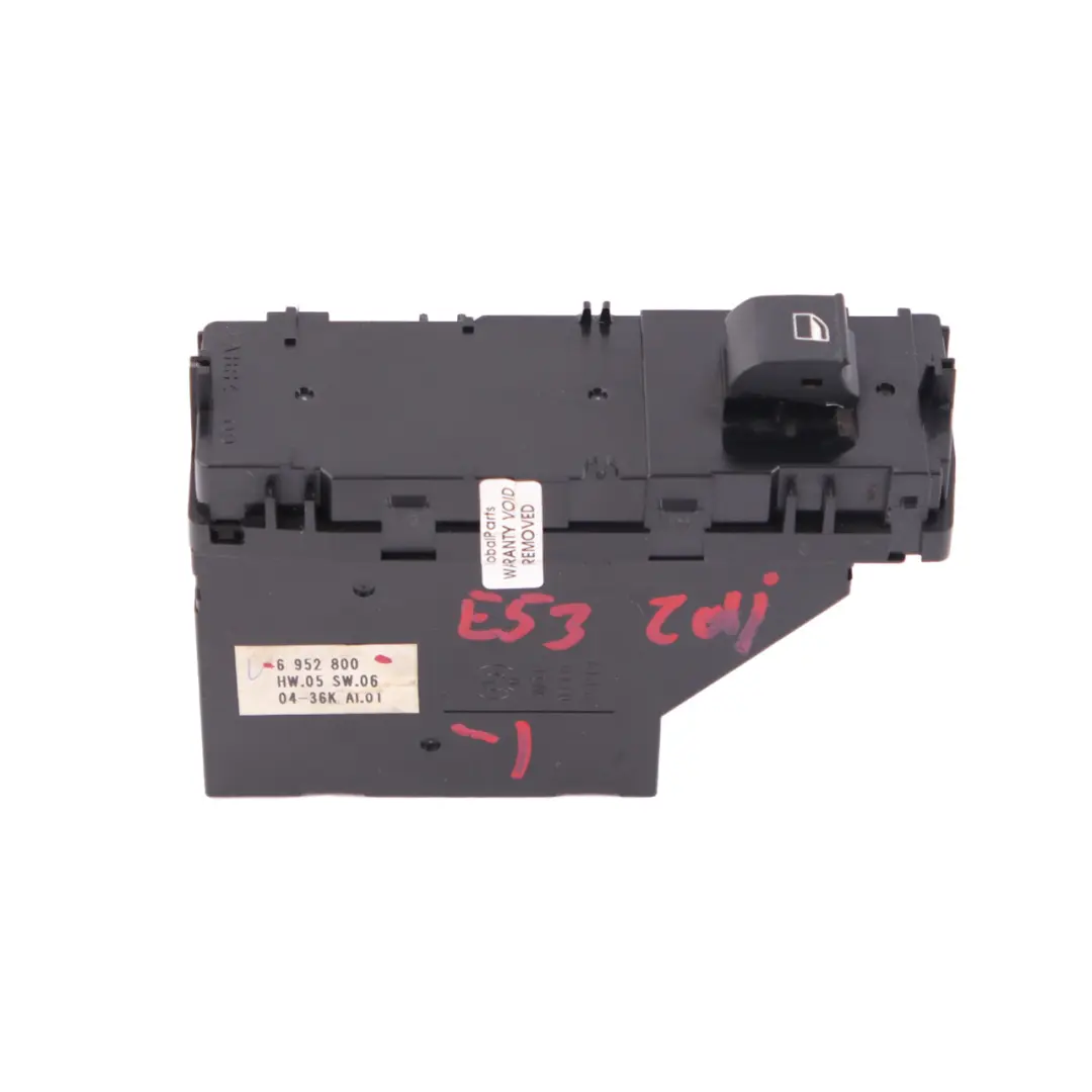  Switch Window Unit BMW X5 E53 1 Front Left N/S Passenger Side Black - SKU rhd-6952800-1 - Part number 6952800