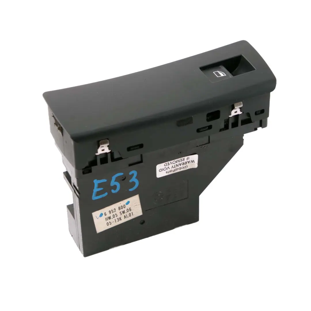 BMW X5 Series E53 Front Left N/S Passenger Side Switch Window Black - SKU rhd-6952800 - Part number 6952800