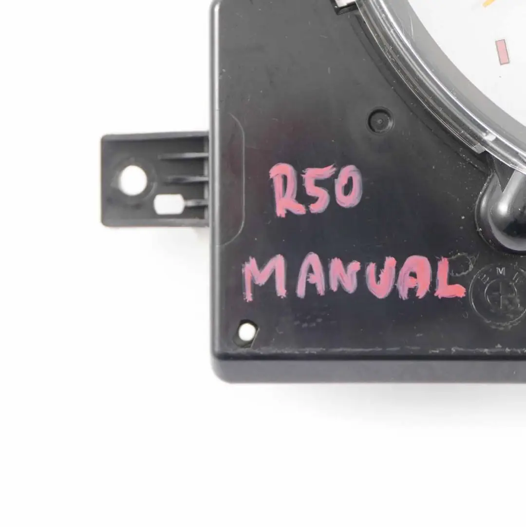 Speedometer Speedo Clock Instrument Cluster Manual to Mini Cooper R50 R52 with Part number 6953543 Mini Cooper R50 R52 Speedometer Speedo Clock Instrument Cluster Manual - SKU rhd-6953543-2 - Part number 6953543