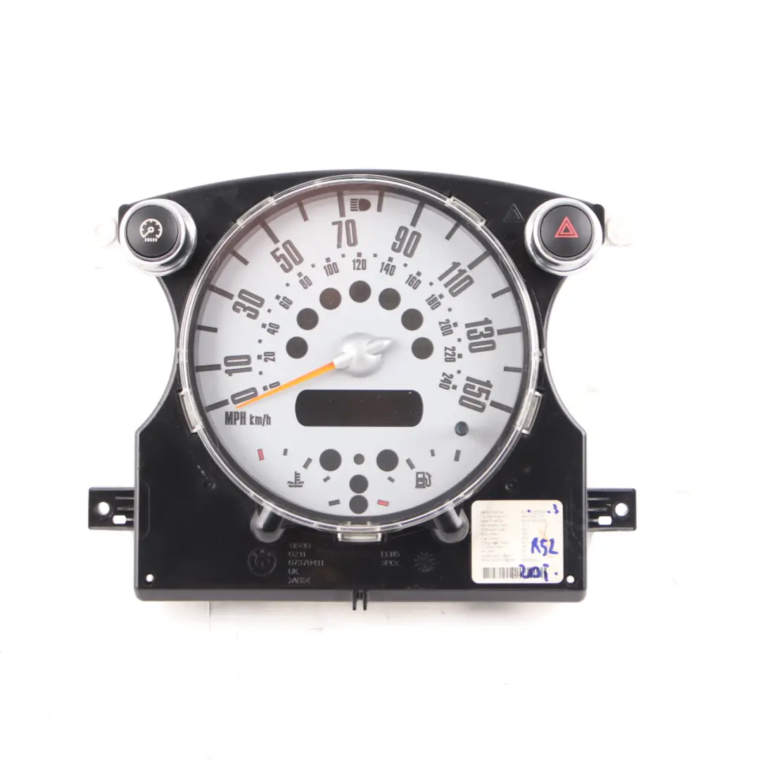 Speedometer Speedo Clock Instrument Cluster Manual to Mini Cooper R50 R52 with Part number 9126988 Mini Cooper R50 R52 Speedometer Speedo Clock Instrument Cluster Manual - SKU rhd-6953543-3 - Part number 9126988