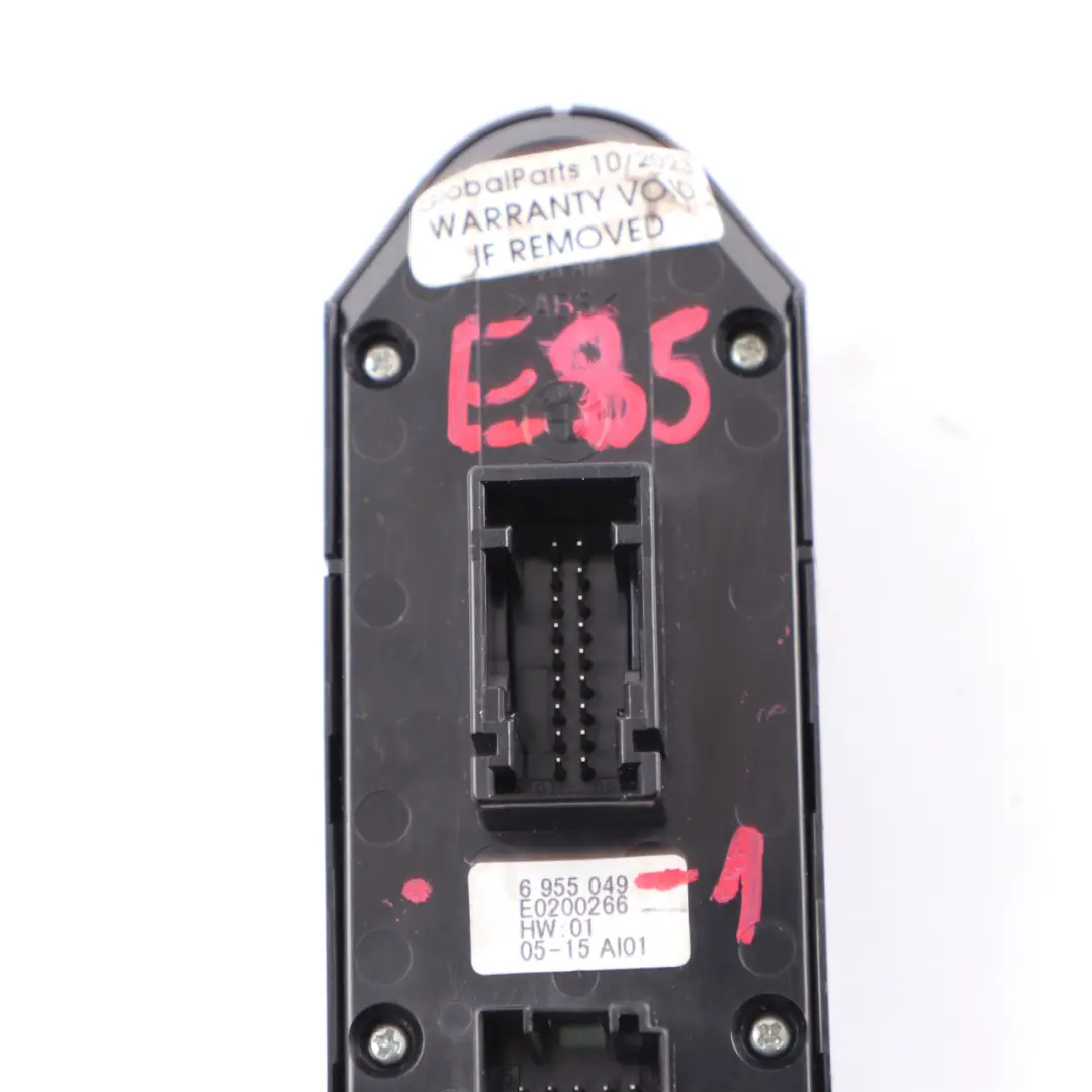 Window Lifter Switch Driver Side Right O/S Mirror Control to BMW Z4 E85 with Part number 6955049 BMW Z4 E85 Window Lifter Switch Driver Side Right O/S Mirror Control - SKU rhd-6955049-1 - Part number 6955049