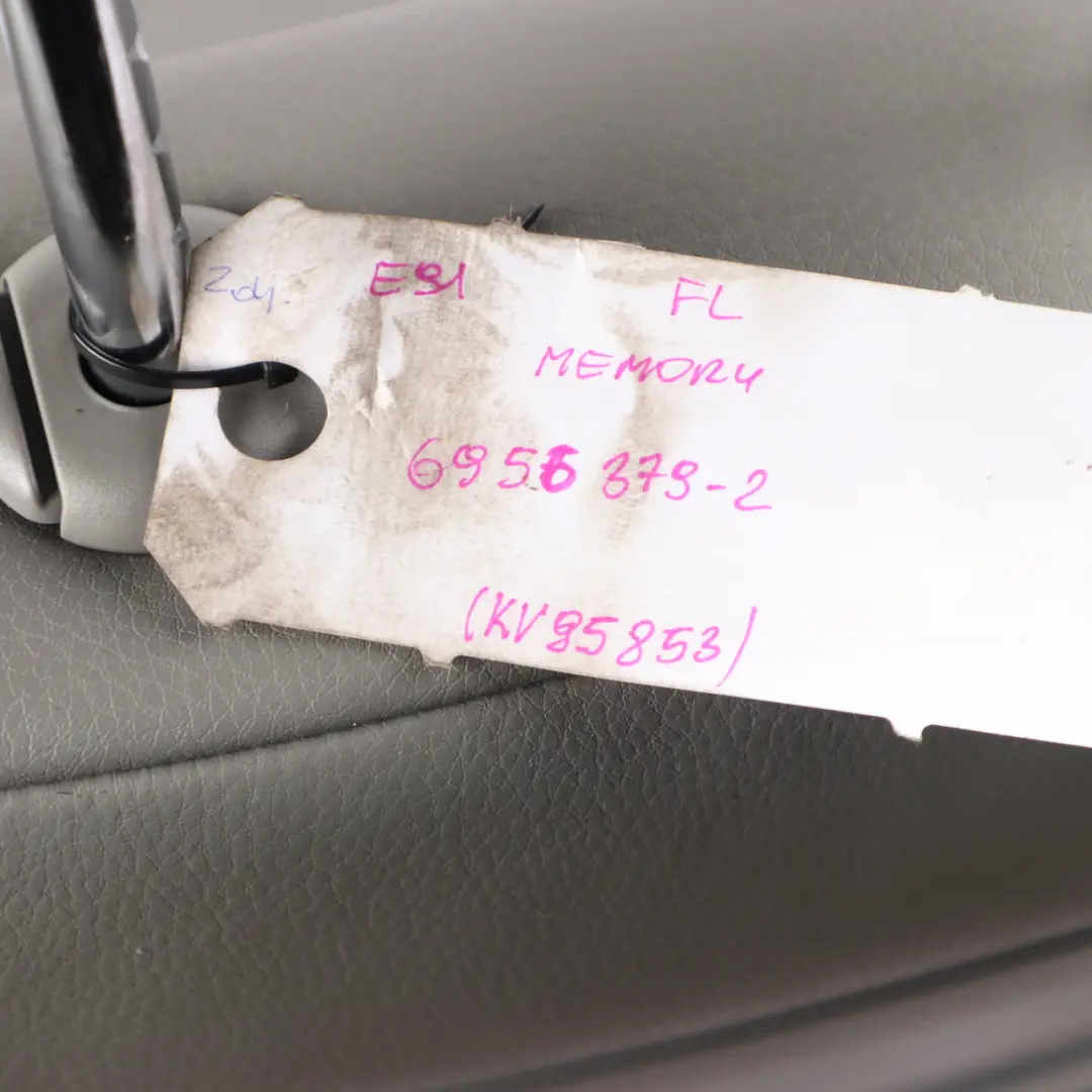 Front Seat BMW E90 E91 Grey Leather Dakota Interior Left N/S Memory Lumbar to with Part number 6956379 Front Seat BMW E90 E91 Grey Leather Dakota Interior Left N/S Memory Lumbar - SKU rhd-6956379-2 - Part number 6956379