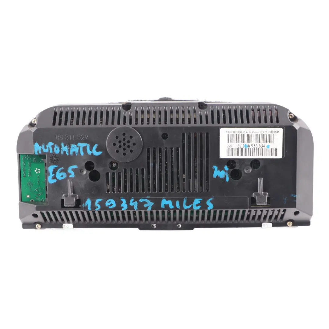 Instrument Cluster Speedometer Automatic to BMW E65 E66 Diesel with Part number 6956634 BMW E65 E66 Diesel Instrument Cluster Speedometer Automatic - SKU rhd-6956634 - Part number 6956634