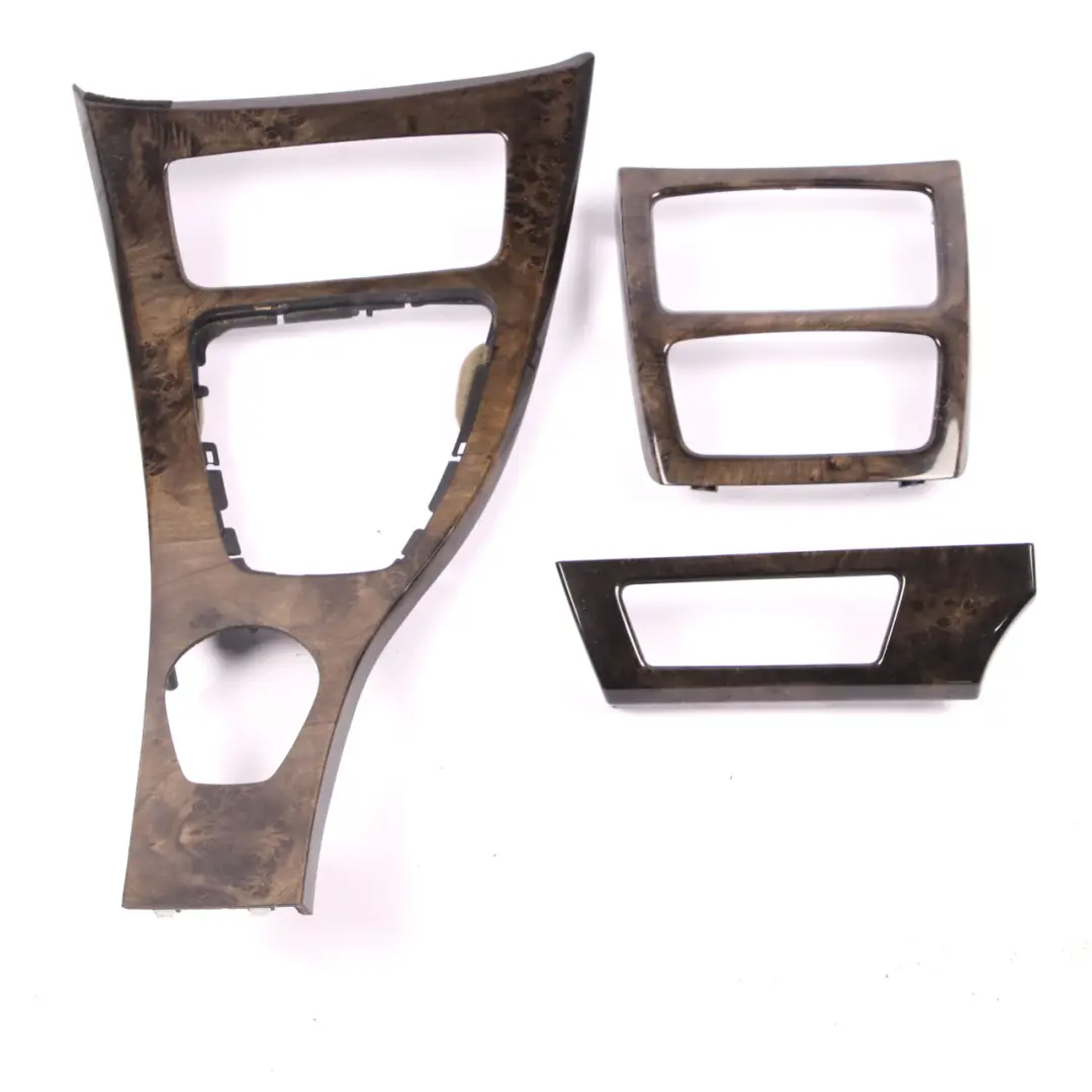 BMW 3 Series 2 E92 Interior Trim Set Cover Dash Poplar Woodgrain Grey - SKU rhd-6958025-2 - Part number 6958025