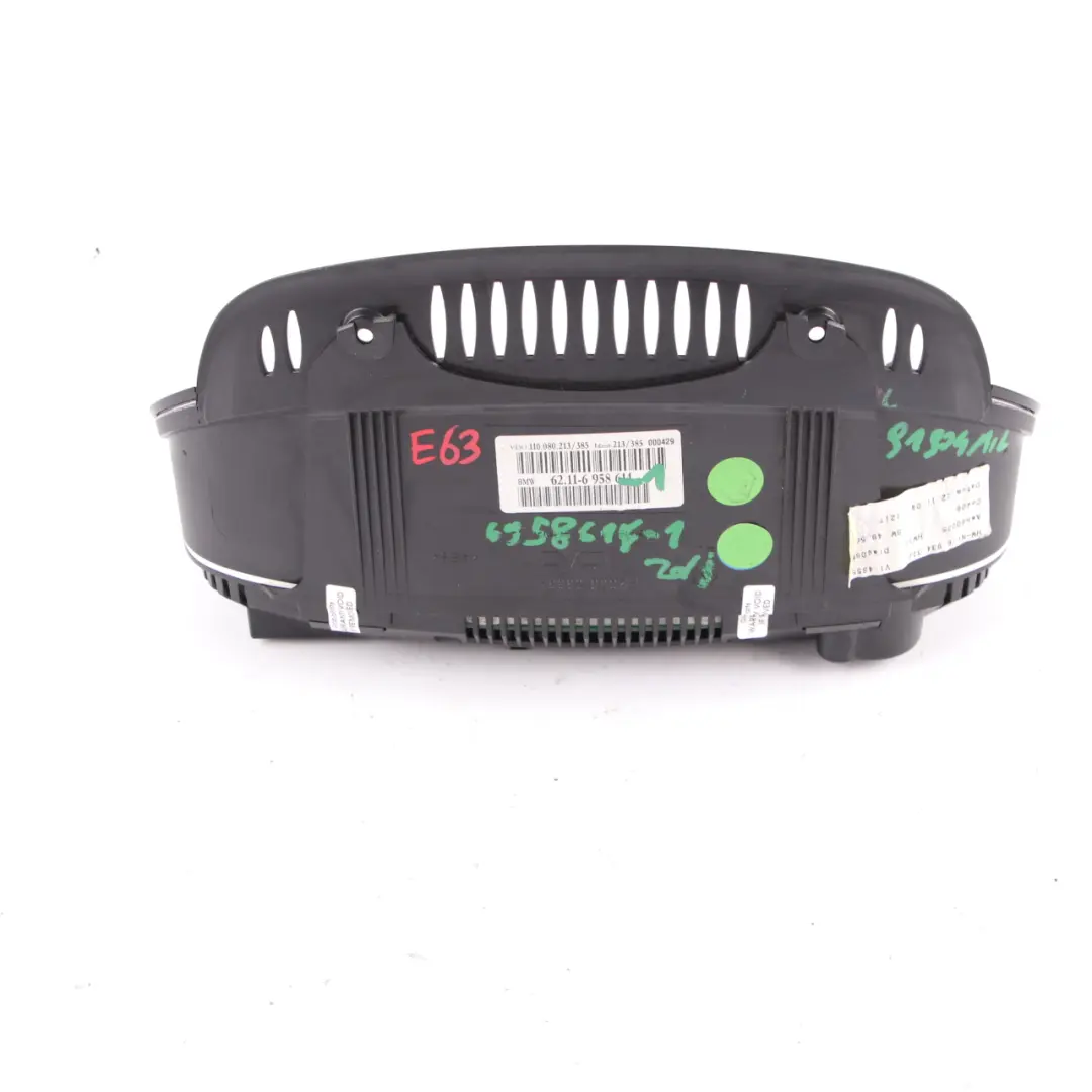BMW E63 E64 Instrument Cluster Speedo Clocks Manual Petrol - SKU rhd-6958614-1 - Part number 6958614