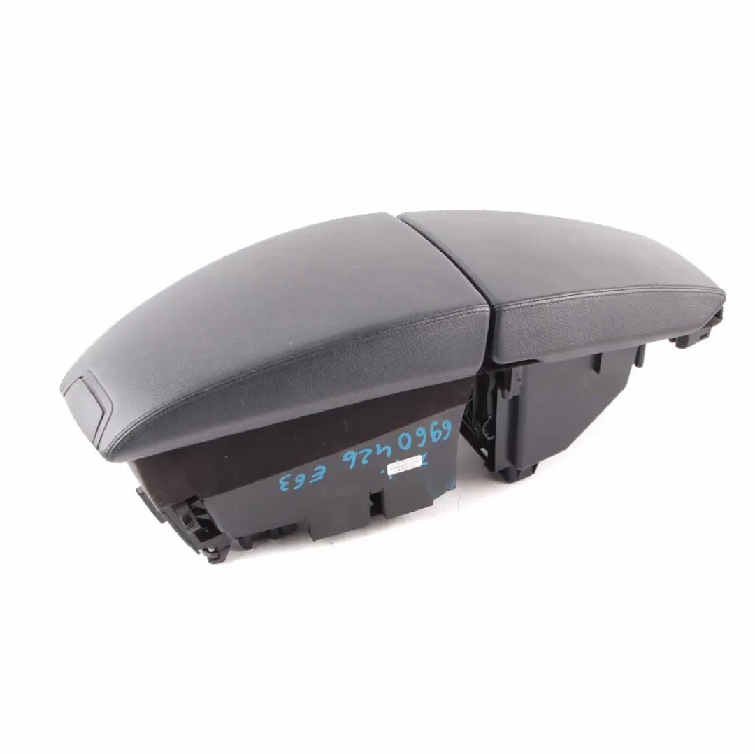 BMW 6 Series E63 E64 Centre Console Armrest Storage Box Leather Black - SKU rhd-6960426 - Part number 6960426