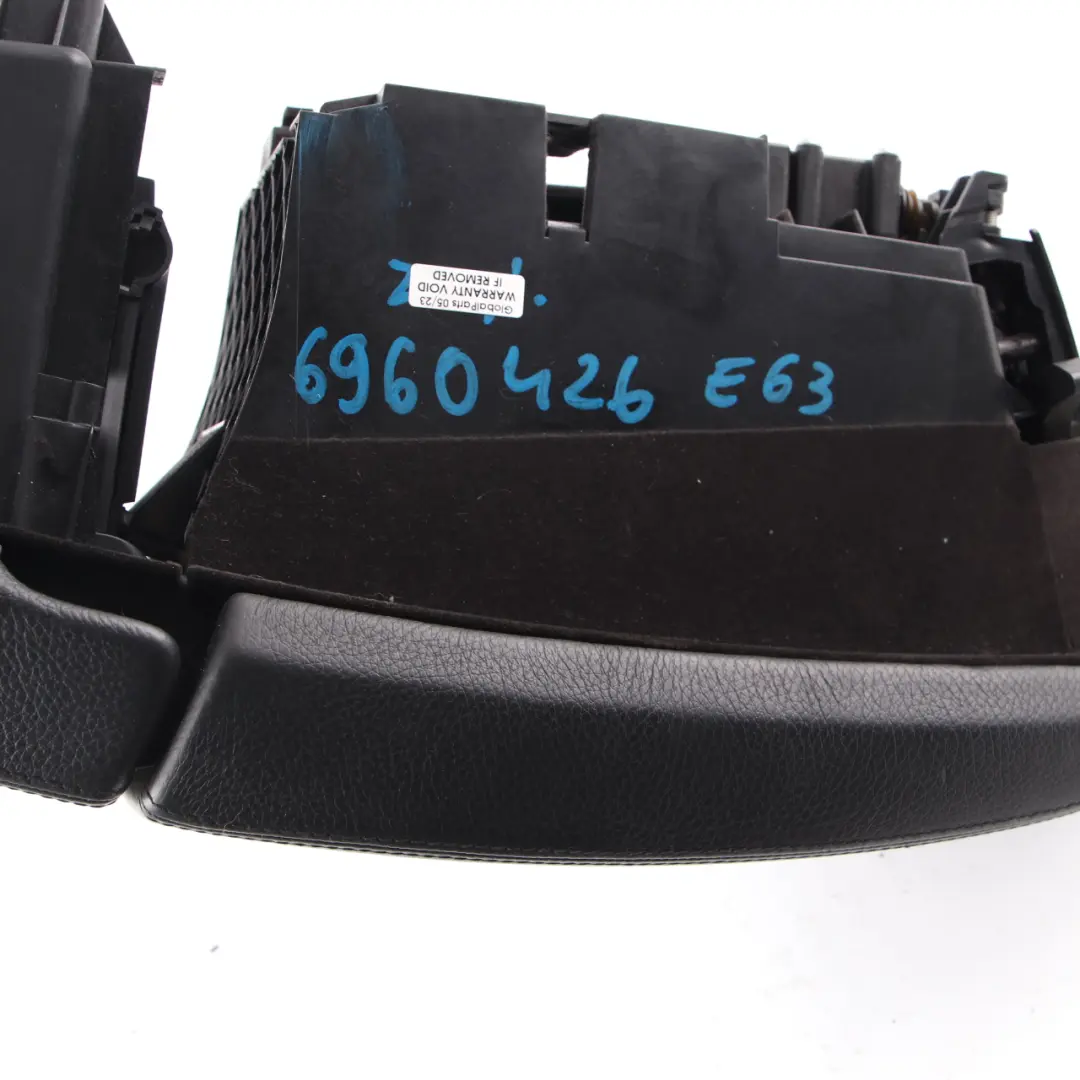 BMW 6 Series E63 E64 Centre Console Armrest Storage Box Leather Black - SKU rhd-6960426 - Part number 6960426