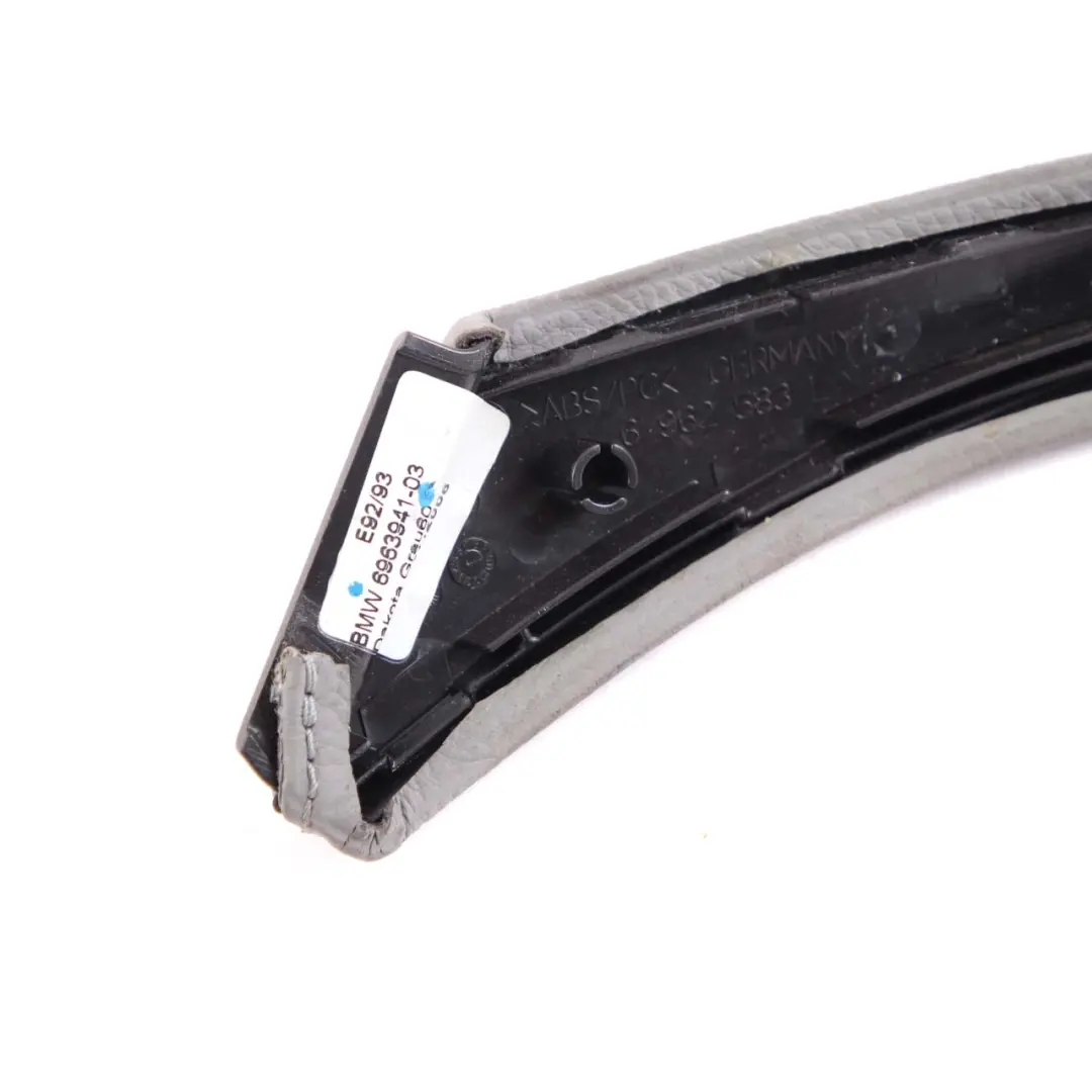BMW 3 Series E92 E93 Door Cover Interior Handle Leather Left N/S Grey - SKU rhd-6963941 - Part number 6963941