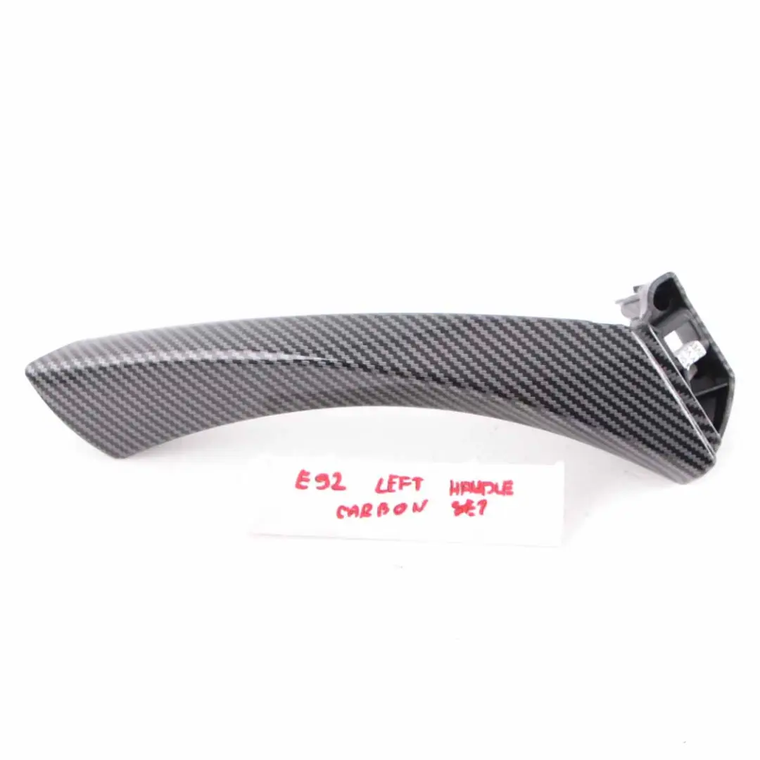  Door Handle BMW E92 E93 Cover Interior Left N/S Passenger Side Carbon Look - SKU rhd-6964381-1 - Part number 6964381