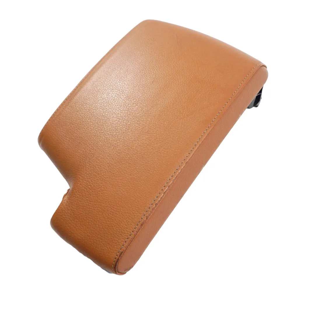 BMW E90 E91 LCI Leather Cover Centre Console Armrest Sattelbraun Brown - SKU rhd-6965744 - Part number 6965744