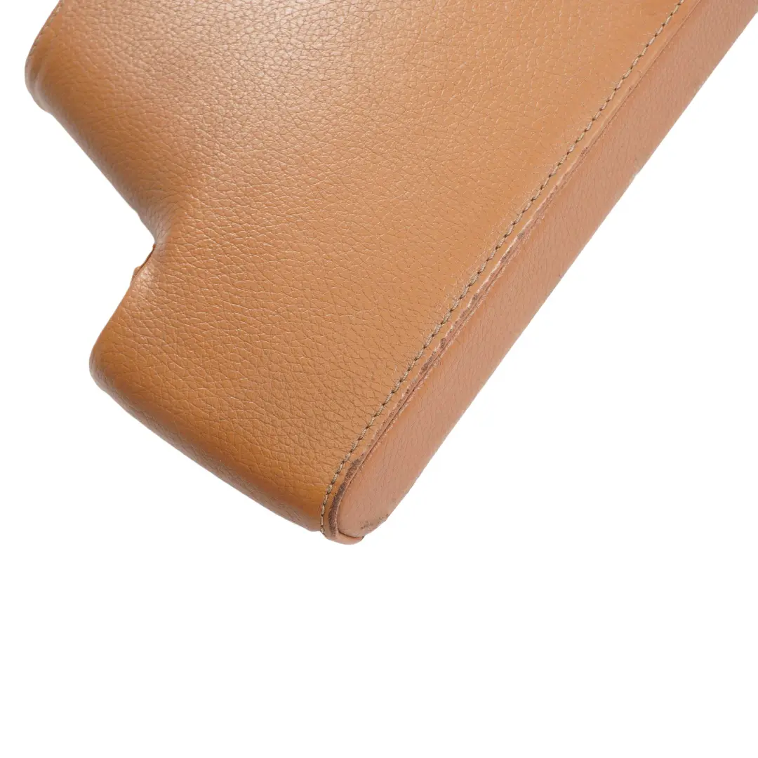 BMW E90 E91 LCI Leather Cover Centre Console Armrest Sattelbraun Brown - SKU rhd-6965744 - Part number 6965744