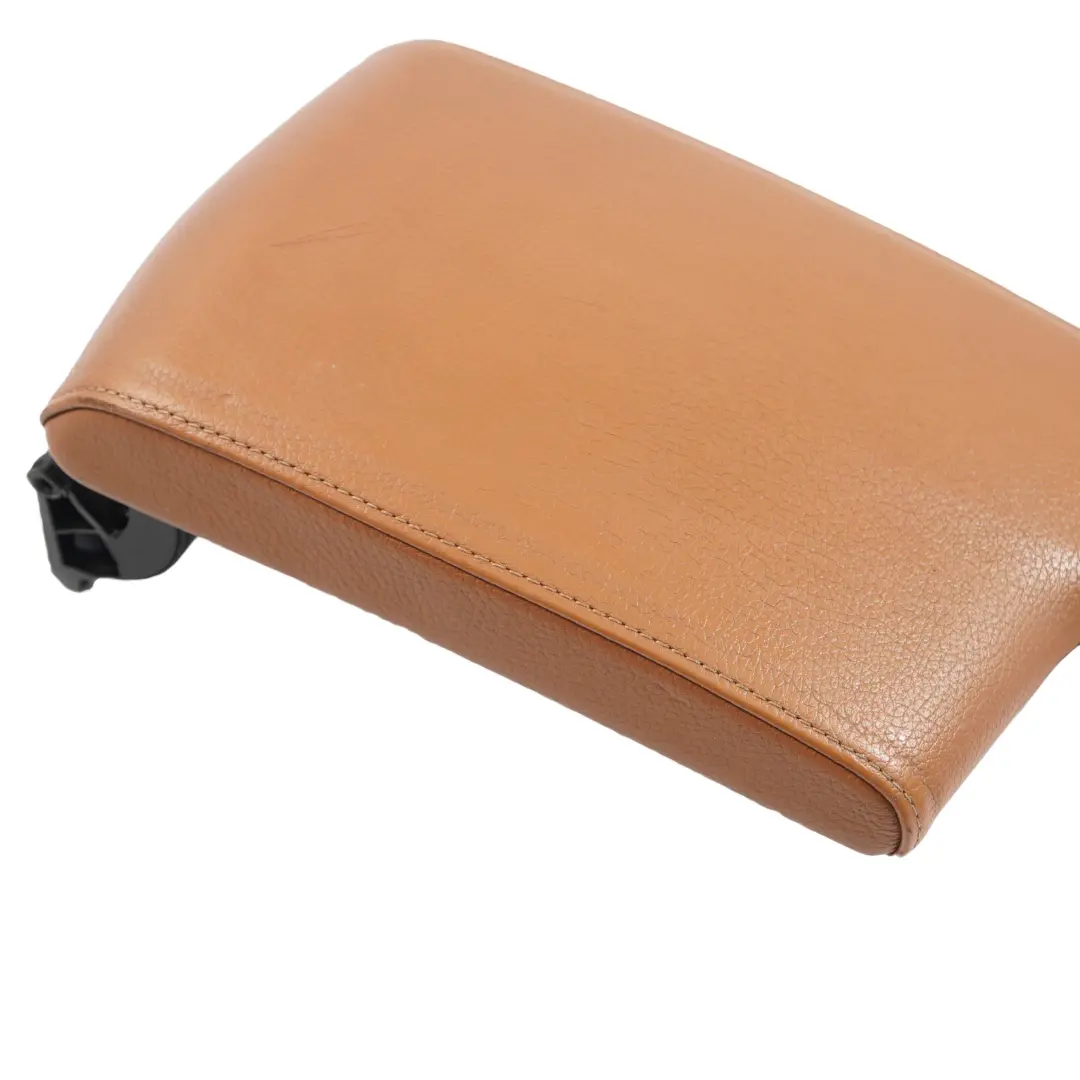 BMW E90 E91 LCI Leather Cover Centre Console Armrest Sattelbraun Brown - SKU rhd-6965744 - Part number 6965744