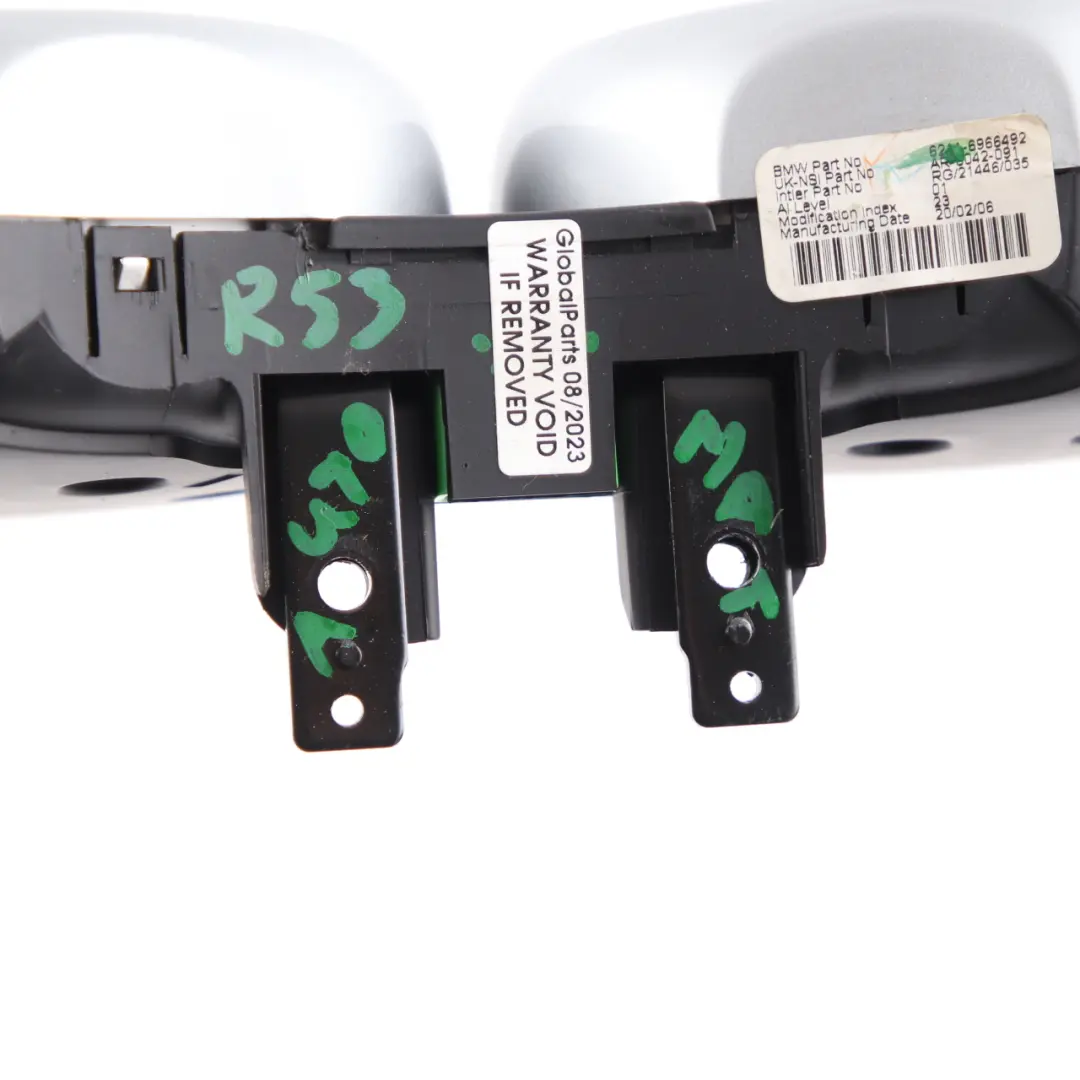 Mini Cooper One R50 R52 R53 LCI Twin Clock Counter Speedometer - SKU rhd-6966492 - Part number 6966492