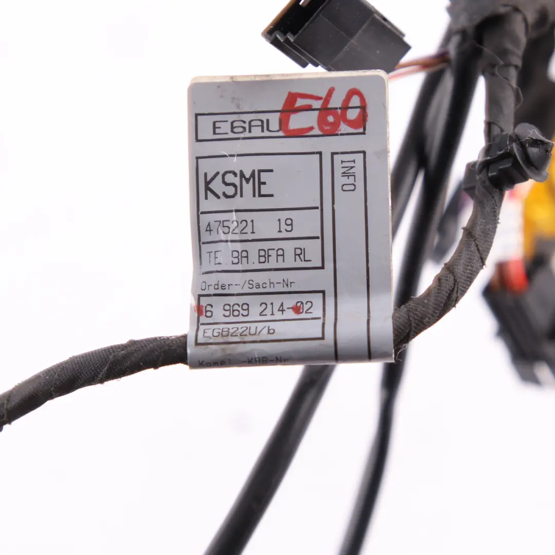 Wiring BMW E60 E61 LCI Front Left Loom Harness Passenger Side to Seat with Part number 6969214 Seat Wiring BMW E60 E61 LCI Front Left Loom Harness Passenger Side - SKU rhd-6969214 - Part number 6969214