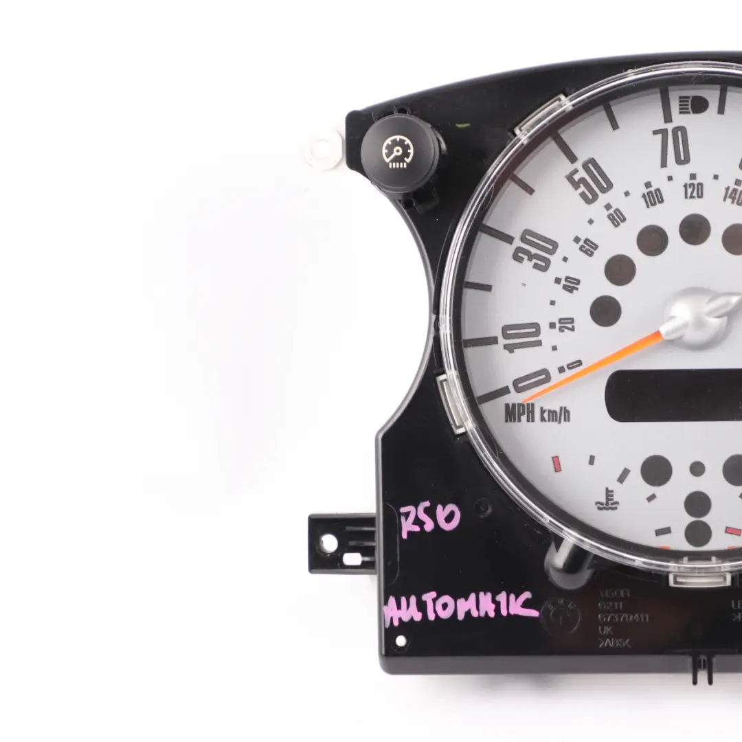 Speedo Meter Speedo Clock Instrument Cluster Automatic to Mini R50 R52 with Part number 6972076 Mini R50 R52 Speedo Meter Speedo Clock Instrument Cluster Automatic - SKU rhd-6972076-3 - Part number 6972076