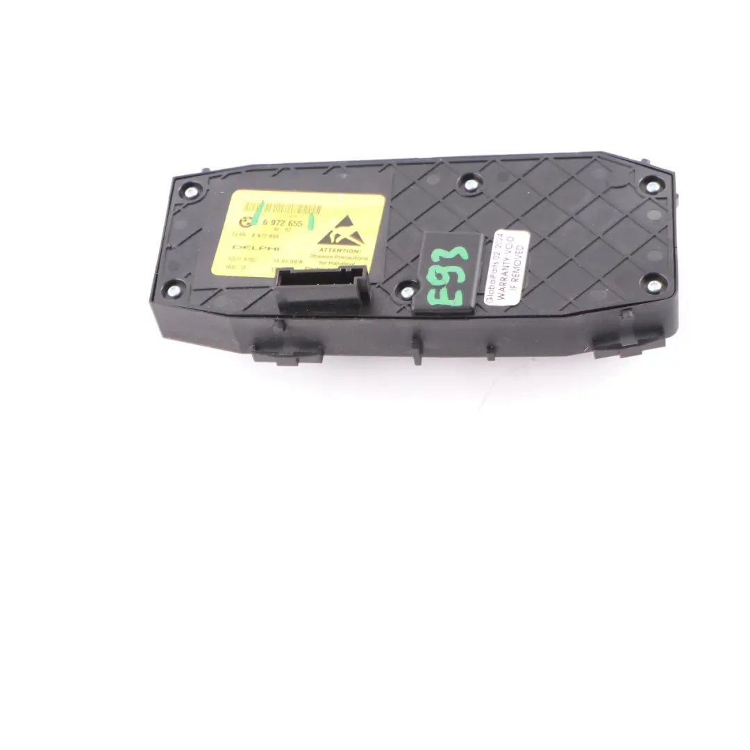 BMW 3 Series E93 Front Left Seat N/S Adjusting Switch Knob Panel - SKU rhd-6972655 - Part number 6972655