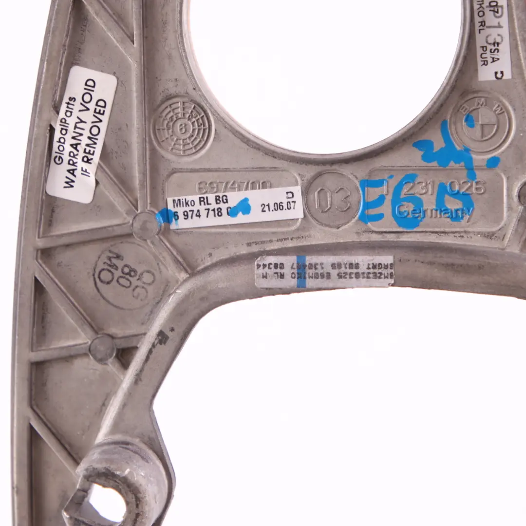 Centre Console Cover BMW E60 E61 LCI Trim Bambus Wood Anthracite to with Part number 6974718 Centre Console Cover BMW E60 E61 LCI Trim Bambus Wood Anthracite - SKU rhd-6974718 - Part number 6974718