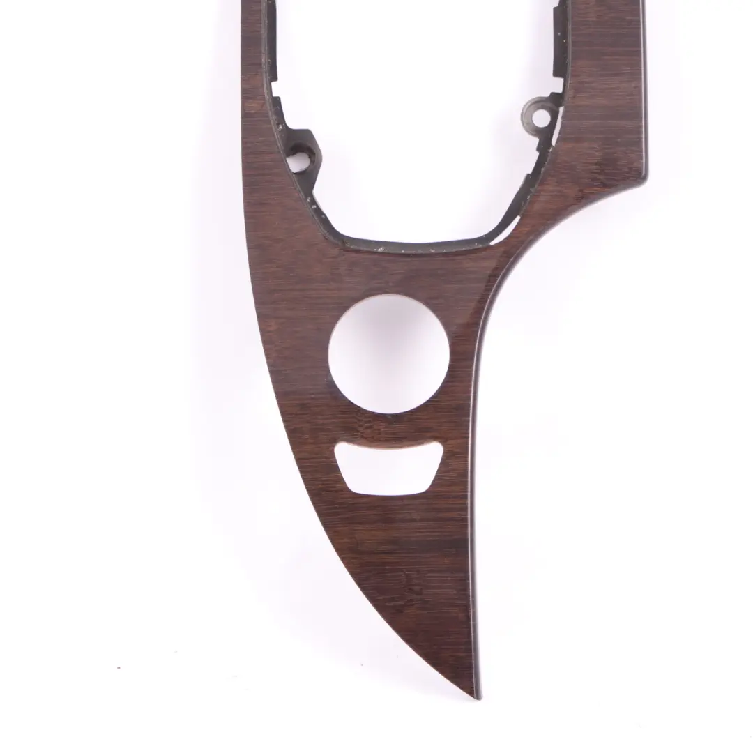 Centre Console Cover BMW E60 E61 LCI Trim Bambus Wood Anthracite to with Part number 6974718 Centre Console Cover BMW E60 E61 LCI Trim Bambus Wood Anthracite - SKU rhd-6974718 - Part number 6974718