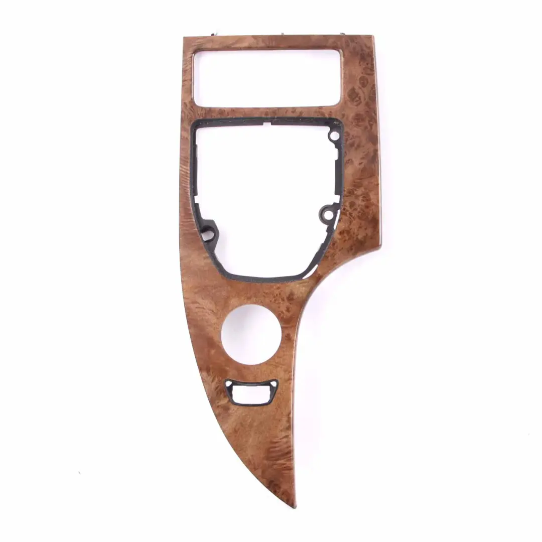 Centre Console Cover BMW E60 E61 LCI Trim Frame Wood Poplar Light to with Part number 6974720 Centre Console Cover BMW E60 E61 LCI Trim Frame Wood Poplar Light - SKU rhd-6974720 - Part number 6974720