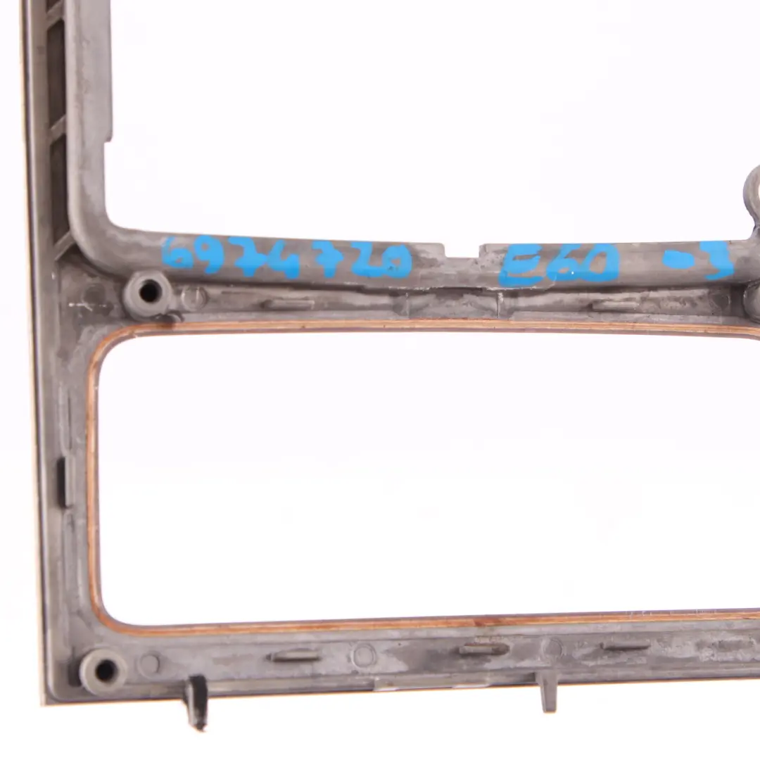 Centre Console Cover BMW E60 E61 LCI Trim Frame Wood Poplar Light to with Part number 6974720 Centre Console Cover BMW E60 E61 LCI Trim Frame Wood Poplar Light - SKU rhd-6974720 - Part number 6974720