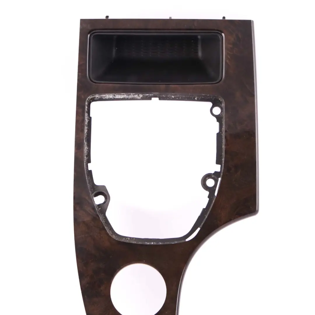 Centre Console Oddments Tray Dark Wood Dunkel to BMW 5 Series E60 E61 LCI Cover with Part number 6974722 BMW 5 Series E60 E61 LCI Cover Centre Console Oddments Tray Dark Wood Dunkel - SKU rhd-6974722 - Part number 6974722