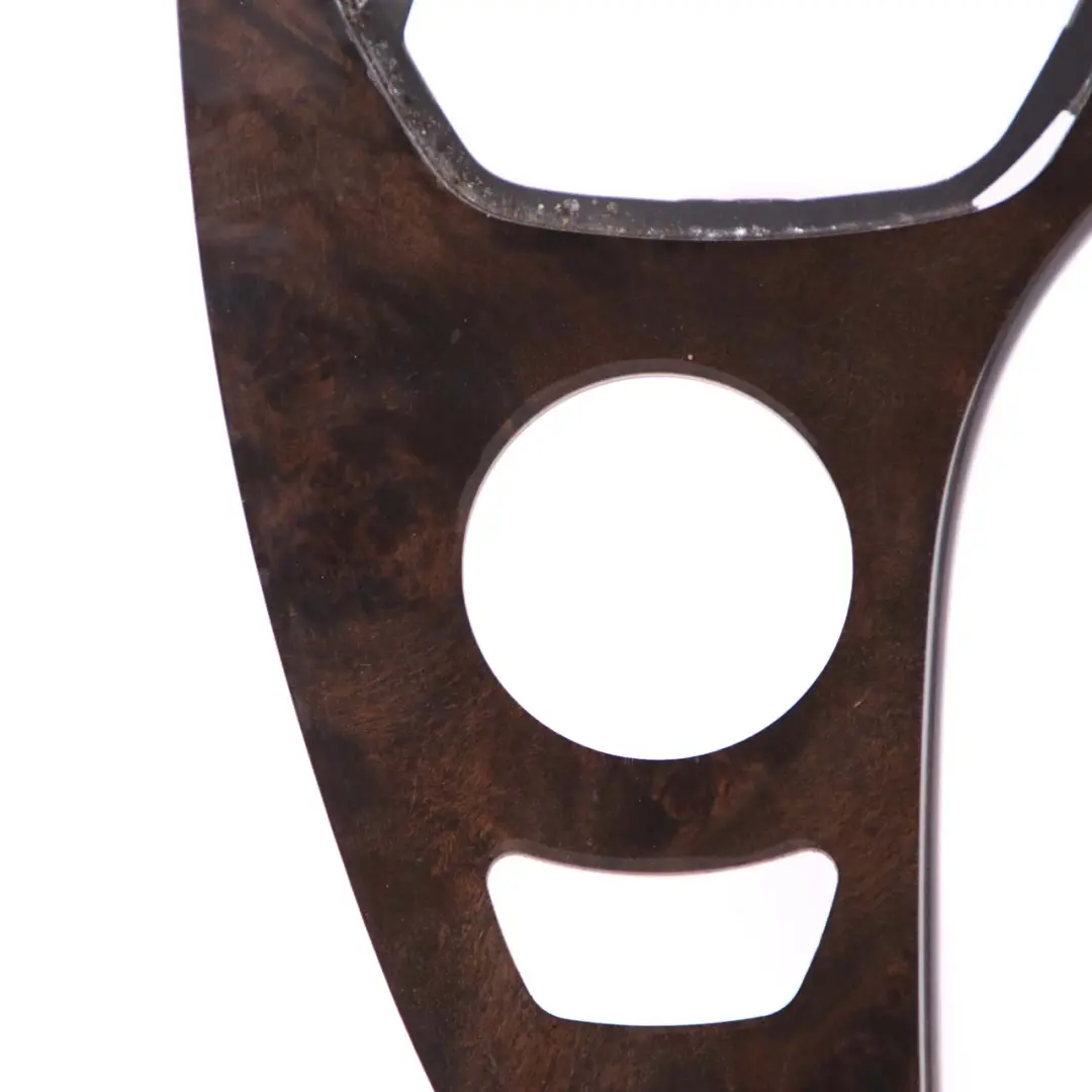 BMW 5 Series E60 E61 LCI Cover Centre Console Oddments Tray Dark Wood Dunkel - SKU rhd-6974722 - Part number 6974722