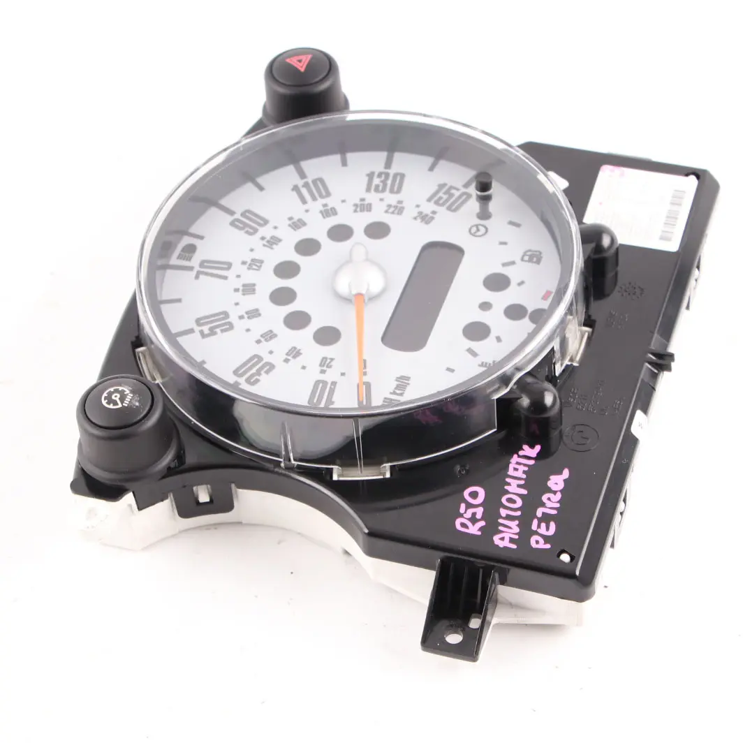 Speedo Clock Mini R50 R52 3 Speedometer Instrument Cluster Automatic to with Part number 6978318 Speedo Clock Mini R50 R52 3 Speedometer Instrument Cluster Automatic - SKU rhd-6978318-3 - Part number 6978318