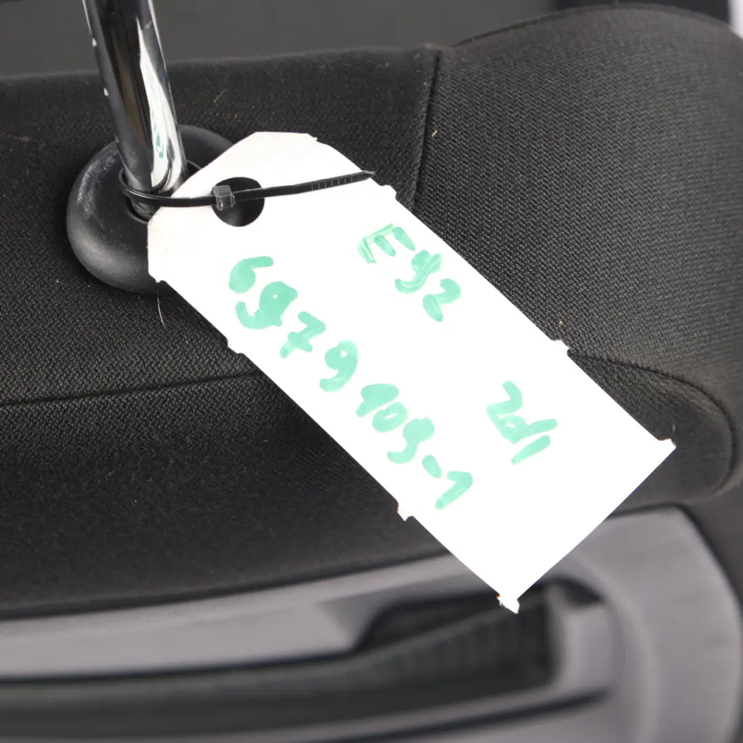 Front Seat BMW E92 Left N/S Cloth Black Anthracite Passenger Side Fluid Linea to with Part number 6979109 Front Seat BMW E92 Left N/S Cloth Black Anthracite Passenger Side Fluid Linea - SKU rhd-6979109-1 - Part number 6979109