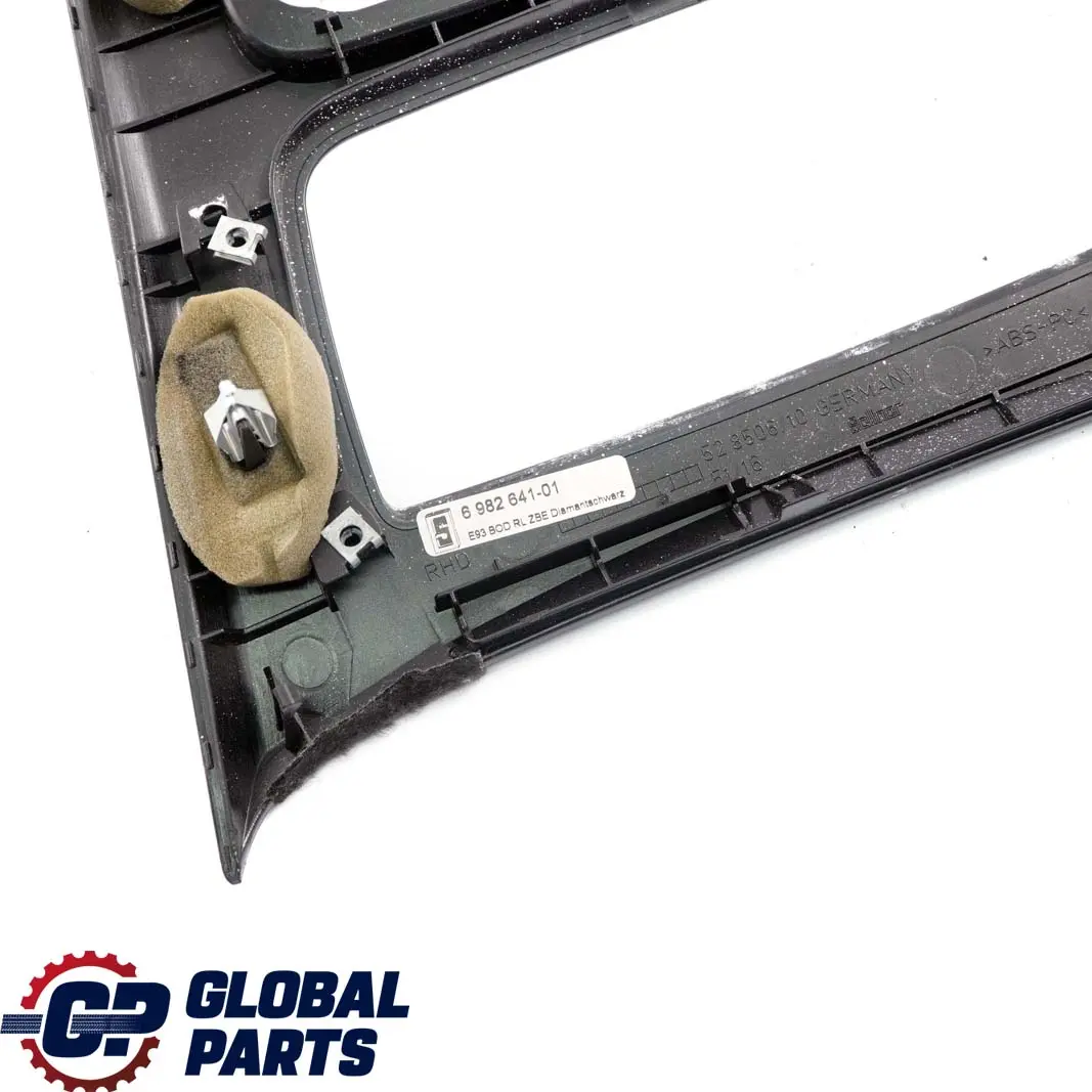 BMW 3 Series E93 Interior Trim Cover Centre Console Diamond Black - SKU rhd-6982647 - Part number 6982647