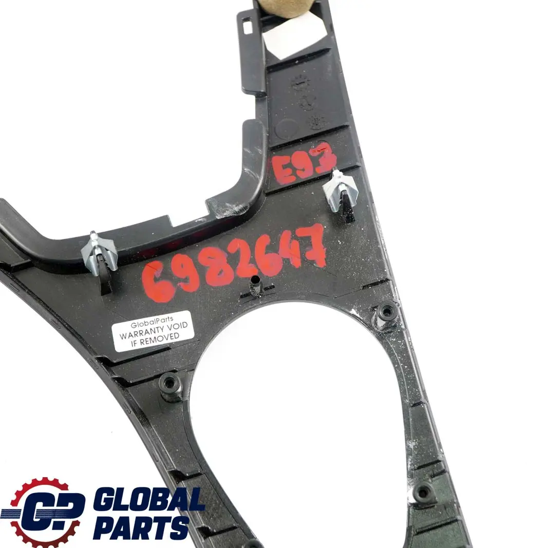 BMW E93 Interior Trim Cover Centre Console Diamond Black - SKU rhd-6982647 - Part number 6982647